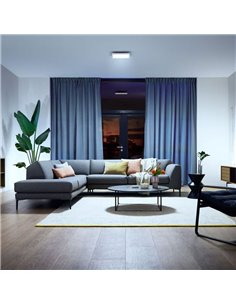 Panel LED cuadrado inteligente AURELLE Hue blanco, 30X30cm, 1940Lm 19W, White Ambiance 2