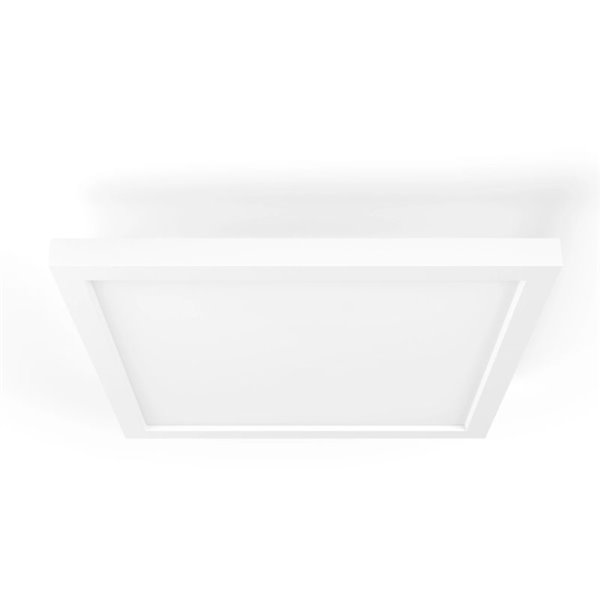 Painel LED quadrado inteligente AURELLE Hue, branco, 30x30cm, 1940 lúmens, 19W, branco ambiente.