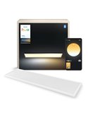Plafón rectangular LED inteligente AURELLE Hue blanco, 30x120cm, 3750Lm, 2200-6500 Hue White Ambiance
