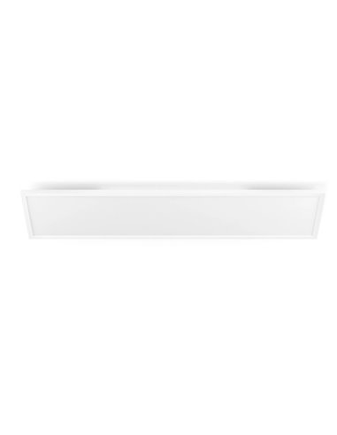 Plafón rectangular LED inteligente AURELLE Hue blanco, 30x120cm, 3750Lm, 2200-6500 Hue White Ambiance