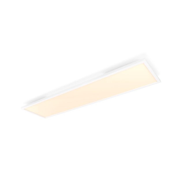 Plafón rectangular LED inteligente AURELLE Hue blanco, 30x120cm, 3750Lm, 2200-6500 Hue White Ambiance