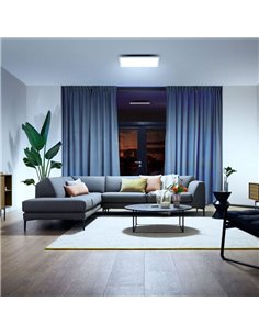 Panel LED cuadrado inteligente AURELLE Hue XL blanco, 60X60cm, 2750Lm 39W, White Ambiance 2