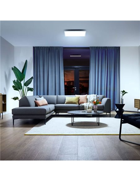 Panel LED cuadrado inteligente AURELLE Hue XL blanco, 60X60cm, 2750Lm 39W, White Ambiance