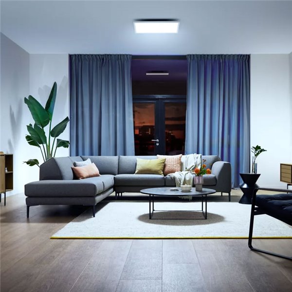 Panneau LED carré intelligent AURELLE Hue XL, blanc, 60 x 60 cm, 2750 lm, 39 W, ambiance blanche