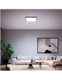 Panel LED cuadrado inteligente AURELLE Hue XL negro, 60X60cm, 2750Lm 39W, White Ambiance