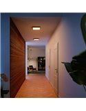 Panel LED cuadrado inteligente AURELLE Hue S negro, 30X30cm, 2750Lm 39W, White Ambiance