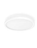 Luminária de teto LED redonda inteligente AURELLE HUE, branca, Ø39cm, 2450lm 21W, ambiente branco