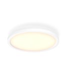 Luminária de teto LED redonda inteligente AURELLE HUE, branca, Ø39cm, 2450lm 21W, ambiente branco