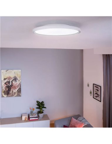 Plafonnier LED rond intelligent AURELLE HUE, blanc, Ø39cm, 2450 lm 21W, White Ambiance
