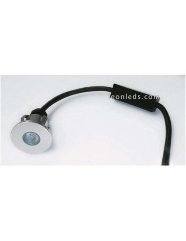 Petit spot encastrable extérieur LED IP65 | Gyrophare LED encastré rond IP65 | Éclairage LeonLeds