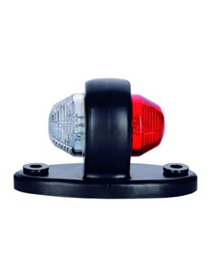 Piloto de galibo LD 465 2 funciones trasero/delantero LED 12/24V base ovalada R1 y A IP68
