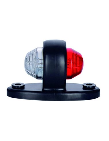 Piloto de galibo LD 465 2 funciones trasero/delantero LED 12/24V base ovalada R1 y A IP68