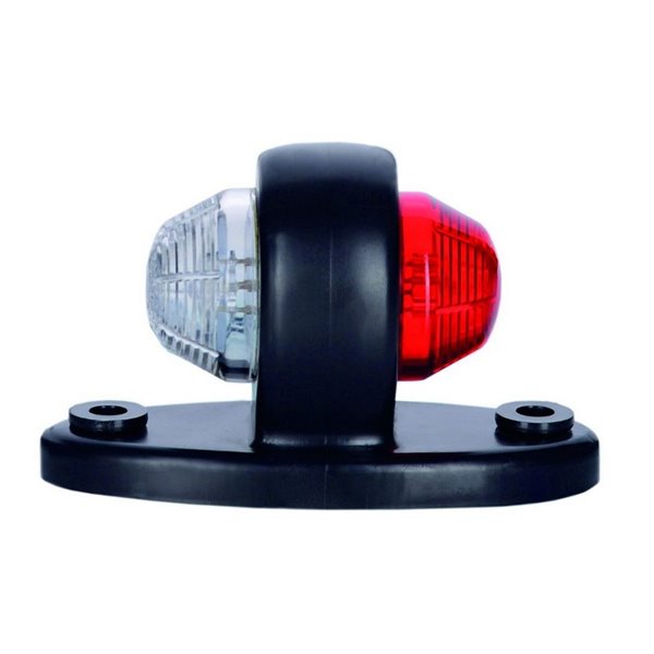 Luz de sinalização LD 465, 2 funções traseira/dianteira LED 12/24V base oval R1 e A IP68