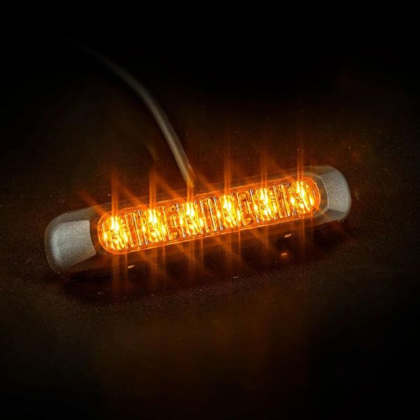 Barra de LED âmbar estroboscópica com 6 programas FT-200 LED | LeonLeds
