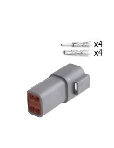 Conector 4 Pin Deutsch macho con faston