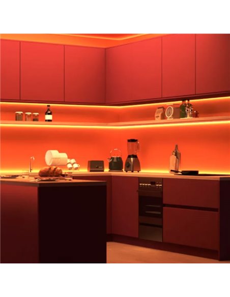 Tira LED inteligente WiZ RGB 4m, tipo C, 6,5 W con control WiFi