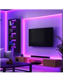 Tira LED inteligente 24V WiZ 10m, a todo color RGB, 6,5W, tipo C