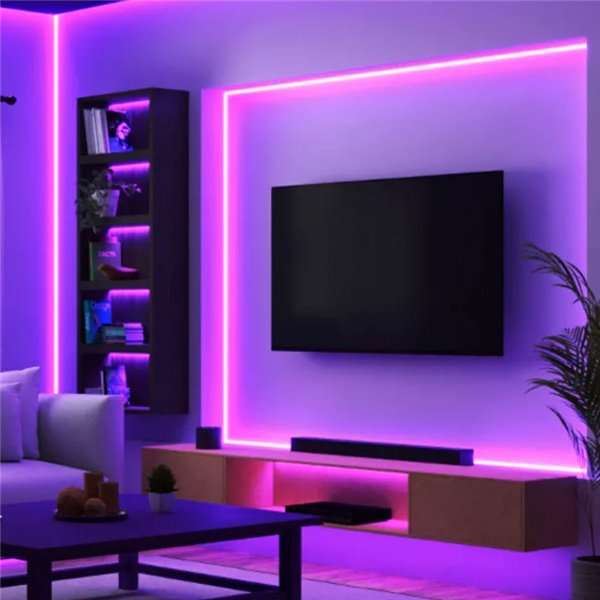 Tira LED inteligente 24V WiZ 10m, a todo color RGB, 6,5W, tipo C