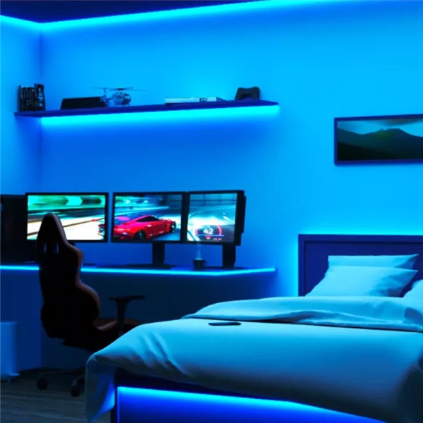 Tira LED inteligente 24V WiZ 10m, a todo color RGB, 6,5W, tipo C