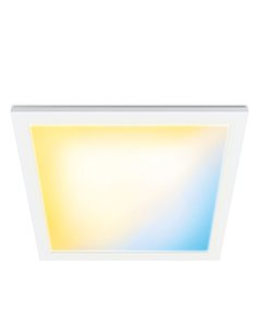 Panel LED cuadrado inteligente WiZ blanco 30x30cm, 12W 1000Lm, blanco regulable 2700-6500K