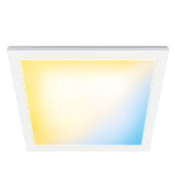 Panel LED cuadrado inteligente WiZ blanco 30x30cm, 12W 1000Lm, blanco regulable 2700-6500K