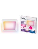 Plafón cuadrado LED inteligente WiZ 12W blanco, 30x30cm 1600Lm, regulable 2200-6500K RGB