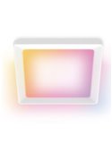 Luminária de teto quadrada inteligente WiZ LED 17W branca, 40x40cm 2200lm, dimerizável 2200-6500K RGB