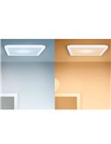 Plafón cuadrado LED inteligente WiZ 17W blanco, 40x40cm 2200Lm, regulable 2200-6500K RGB