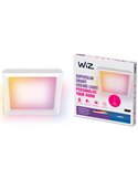 Plafón cuadrado LED inteligente WiZ 17W blanco, 40x40cm 2200Lm, regulable 2200-6500K RGB