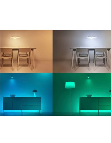 Interrupteur rotatif intelligent WiZ DIAL SWITCH, sans fil, rechargeable par USB, blanc, Wi-Fi