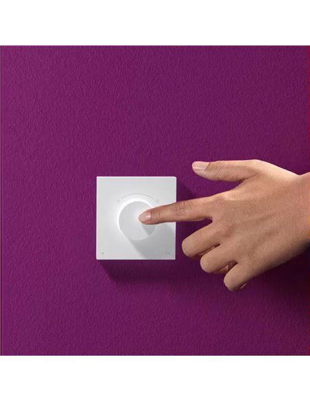 Interruptor giratório inteligente WiZ DIAL SWITCH, sem fio, recarregável via USB, branco, Wi-Fi