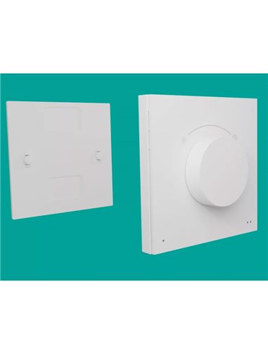 Interrupteur rotatif intelligent WiZ DIAL SWITCH, sans fil, rechargeable par USB, blanc, Wi-Fi