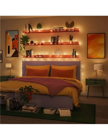 Guirnalda de luces LED inteligente WiZ 20m FAIRY LIGHT, a todo color 2700 - 5000 +RGB, 160 LED, IP44