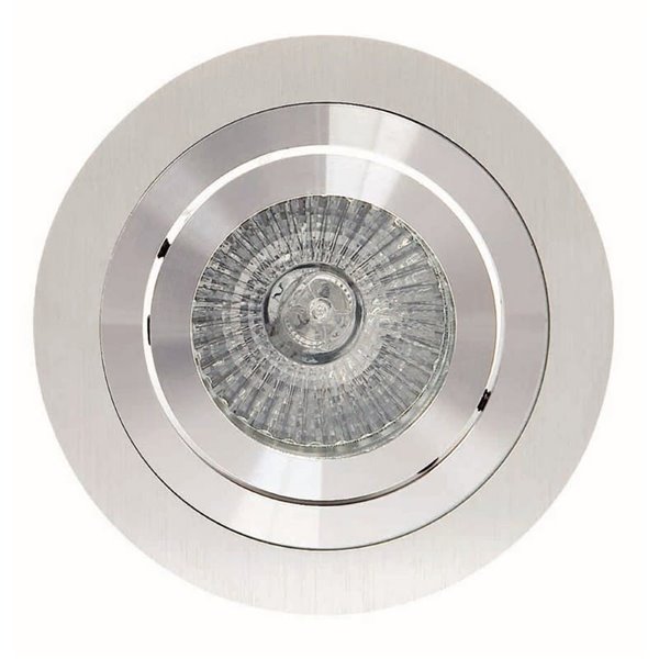 Aro empotrable redondo basculante BASICO GU10, níquel satinado, corte Ø80mm, Ø92mm referencia