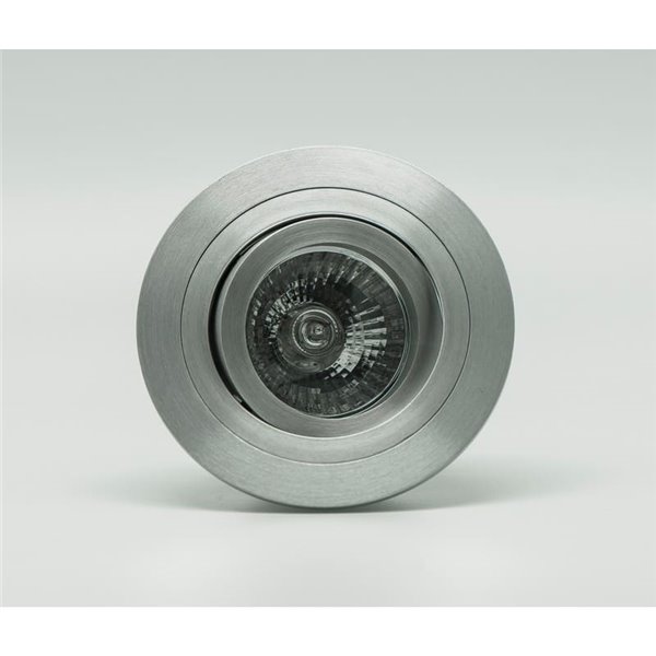 Aro empotrable redondo basculante BASICO GU10, aluminio, corte Ø80mm, Ø92mm