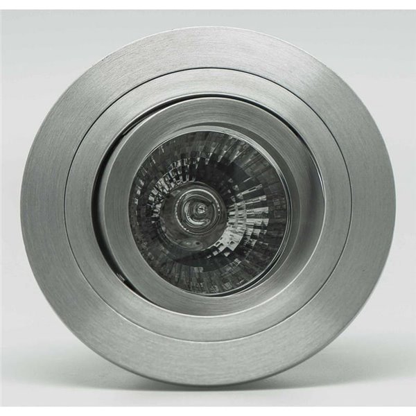 Aro empotrable redondo basculante BASICO GU10, aluminio, corte Ø80mm, Ø92mm