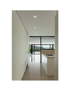 Aro empotrable cuadrado basculante BASICO GU10 negro, corte redondo Ø80mm, 92x92mm 2