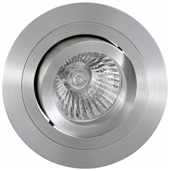 Aro empotrable redondo basculante BASICO GU10, aluminio, corte Ø80mm, Ø92mm