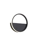 Aplique de pared LED KITESURF NEGRO 8W 3000K Negro 3000K 640 Lm Mediano/Grande
