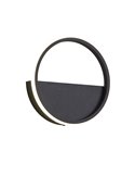 Aplique de pared LED KITESURF NEGRO 8W 3000K Negro 3000K 640 Lm Mediano/Grande