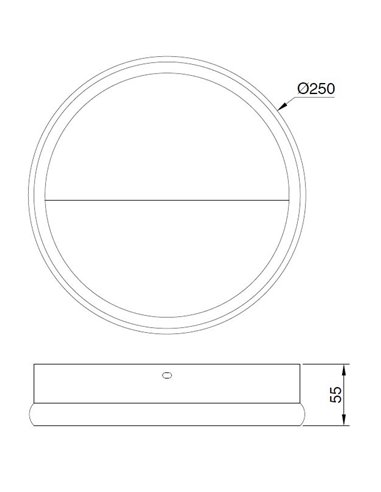 Applique murale LED KITESURF NOIRE 8W 3000K Noir 3000K 640 lm Moyen/Grand