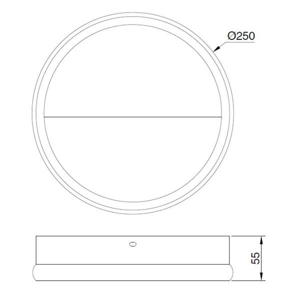 Applique murale LED KITESURF NOIRE 8W 3000K Noir 3000K 640 lm Moyen/Grand