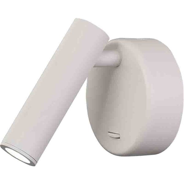 Luminária de leitura LED PREA com interruptor, 3W, luz quente 3000K, várias cores.