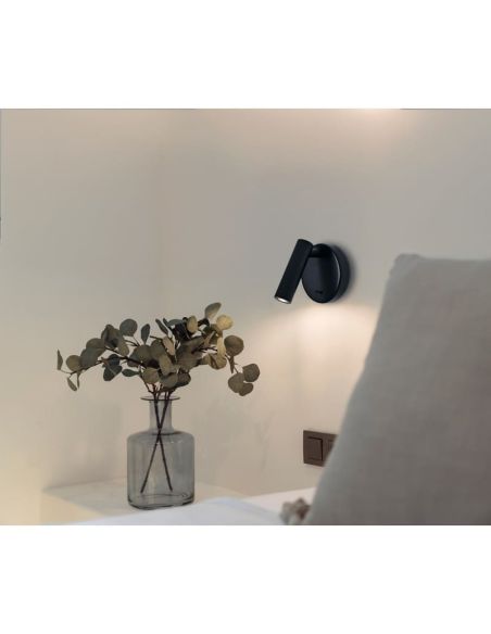 Aplique lector LED con interruptor PREA, 3W luz cálida 3000K, varios colores