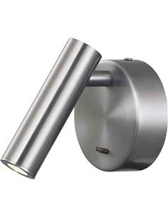 Aplique lector LED con interruptor PREA, 3W luz cálida 3000K, varios colores