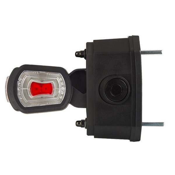 Cuerno LED de galibo corto con sensor de marcha atrás, 3 funciones 12/24V homologado R1 A SM1