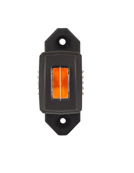 Buzina de sinalização LED curta com sensor de marcha à ré, 3 funções, homologada para 12/24V R1 A SM1
