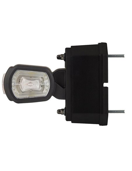 Cuerno LED de galibo corto con sensor de marcha atrás, 3 funciones 12/24V homologado R1 A SM1