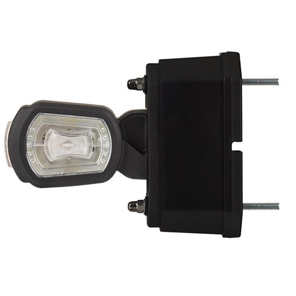 Avertisseur sonore court à LED avec capteur de recul, 3 fonctions, homologué 12/24 V R1 A SM1