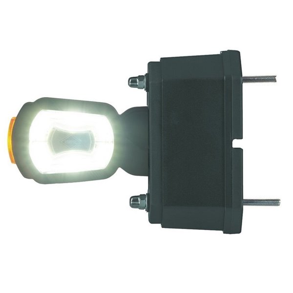Cuerno LED de galibo corto con sensor de marcha atrás, 3 funciones 12/24V homologado R1 A SM1